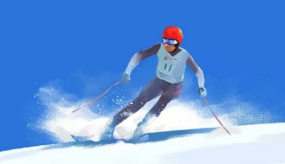 为山东冰雪健儿加油 为北京冬奥盛会加油