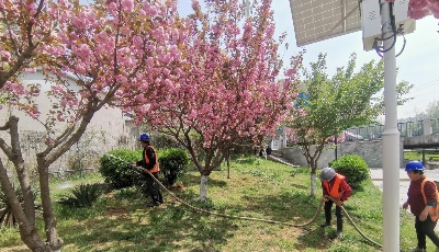 喜迎“五一”市北区山头公园景观河道焕新颜