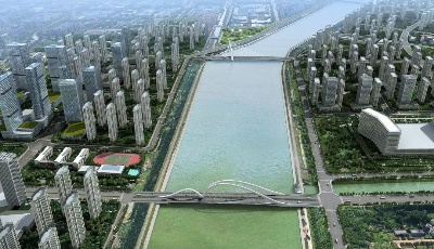 新进展！跨风河新建桥梁工程钢构件首件安装成功