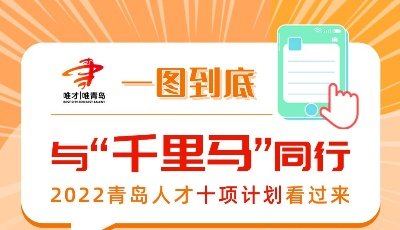 一图到底|与“千里马”同行，2022青岛“人才强青”十项计划看过来