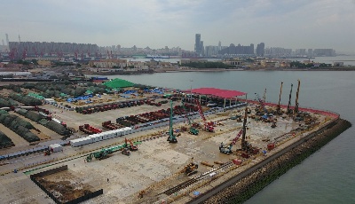 胶州湾第二隧道多点齐动 隧道建设按下“快进键”