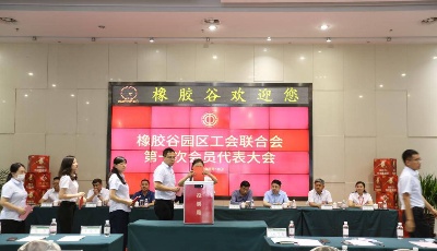 青岛市市北区首家园区工会联合会成立