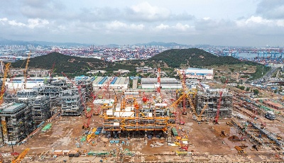 我国海上首个二氧化碳封存设备在青建造完工