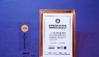 “青岛国信”入选中国500最具价值品牌