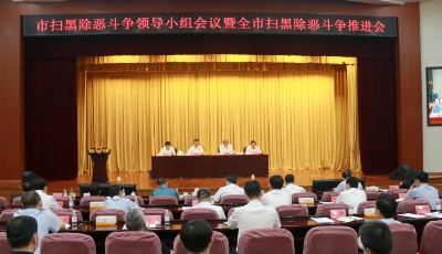 青岛市扫黑除恶斗争领导小组会议暨全市扫黑除恶斗争推进会召开