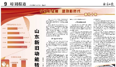 山东新旧动能转换积厚成势