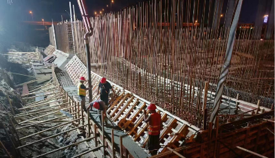李村河拦河坝工程 完成关键基础浇筑
