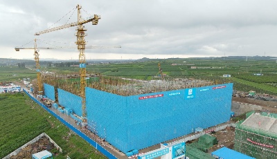 新进展！莱西至荣成铁路站房丁字湾站主体结构封顶