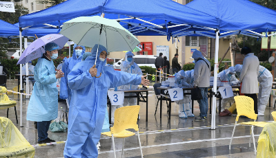 9月7日、9月8日，青岛市南区开展两轮核酸检测