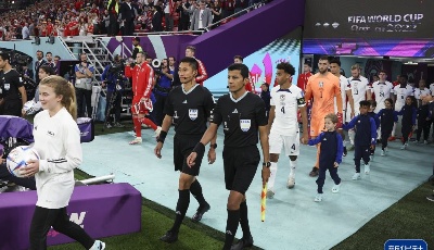 中国裁判员马宁亮相卡塔尔世界杯