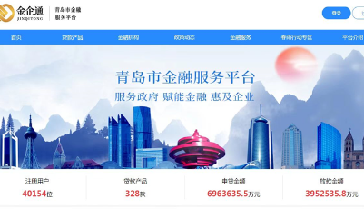 创新金融产品供给方式  青岛“金企通”平台大数据赋能助企融资提质增效 