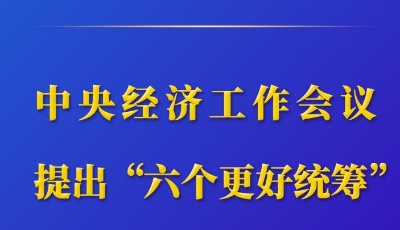 中央经济工作会议提出“六个更好统筹”