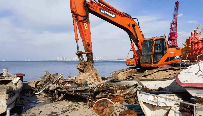 没收739艘！青岛依法拆解销毁处置涉渔“三无”船舶