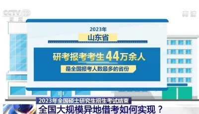 2023年研究生考试结束 全国大规模异地借考如何实现？