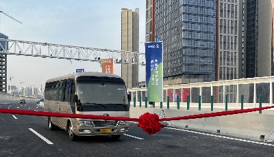 一桥飞架东西！青岛快速路网“第二横”正式通车