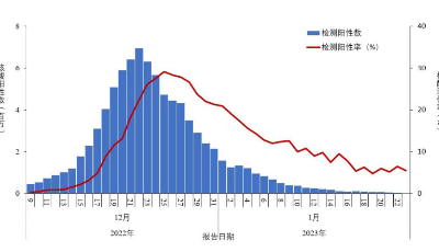 中疾控发布全国新冠感染情况：最高峰每日感染人数近700万