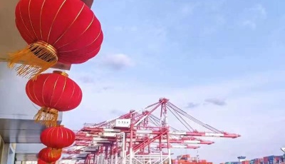 新春走基层|山东港口青岛港：开足马力生产忙  春节红火业绩旺