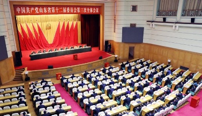 中共山东省委十二届三次全体会议举行