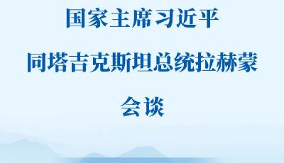 习近平同塔吉克斯坦总统拉赫蒙会谈