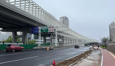 新进展！青岛辽阳路快速路（福州路-海尔路段）4个匝道桥全部通车