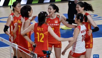 世界女排联赛：中国女排击败加拿大延续连胜势头
