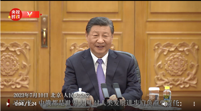 独家视频丨习近平：中俄都是世界大国 对人类发展进步肩负重要责任