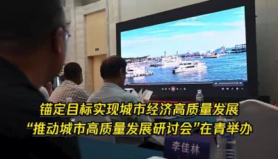 锚定目标实现城市经济高质量发展 “推动城市高质量发展研讨会”在青举办
