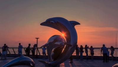 夕陽后海，青島這一落日觀賞打卡地美翻了