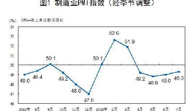 49.3%！7月制造业PMI回升至二季度以来高点