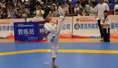 2023年青岛市体育俱乐部联赛跆拳道比赛火热开赛