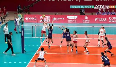 中国队夺得杭州亚运会女子排球金牌