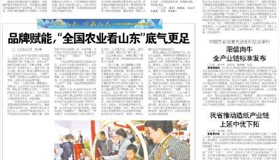 品牌赋能，“全国农业看山东”底气更足