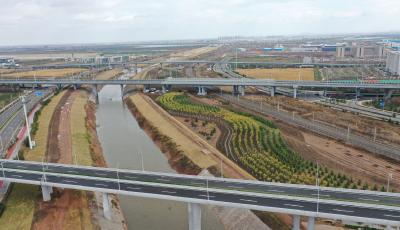 青岛新机场跨铁路桥梁及部分市政工程获最“高”国字荣誉