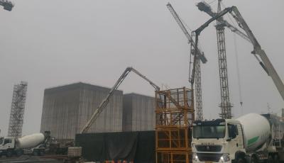 中交一航局二公司承建的董家口沉箱預制場項目（水工）沉箱預制首段順利澆注         