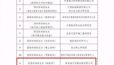 花開并蒂！青島2家企業(yè)入選首批國家標準驗證點