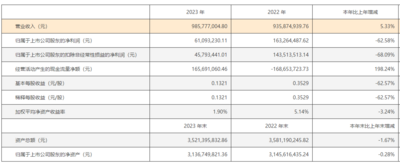 东软载波2023年净利同比下降62.58% 拟10派1元