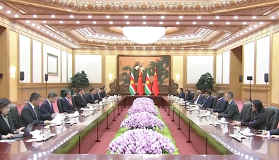 習近平同蘇里南總統單多吉會談