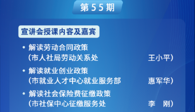 青島《人社發(fā)布“周周問”》進園區(qū)特別節(jié)目于5月21日下午兩點開播