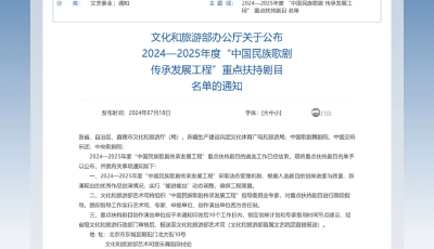青岛原创大戏获文旅部重点扶持！《琅琊合伙人》入选2024-2025年度 “中国民族歌剧传承发展工程” 