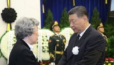 吳邦國同志遺體在京火化 習近平等到八寶山革命公墓送別