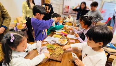 崂山区深圳路小学学生 “艾” 上中草药 沉浸式体验非遗艾草文化