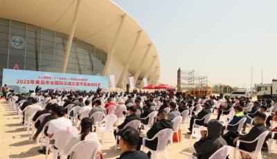 隐患排查VR眼镜现场体验 青岛市启动2025年防灾减灾宣传周活动