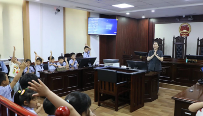 萌娃“打卡”胶州法院  开启“沉浸式”法治之旅