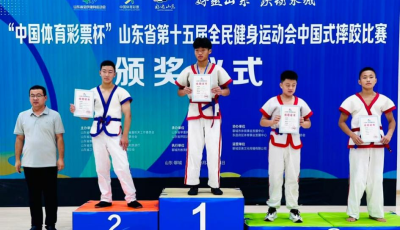 青島市在山東省全民健身運動會摔跤比賽中奪得2金6銀1銅