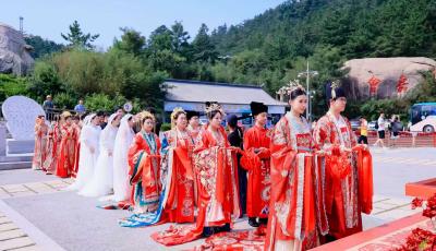 海誓山盟映嶗山 浪漫青島緣三生 2025年青島市嶗山區新時代集體婚禮圓滿舉行
