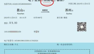 10月1日起 鐵路客運將全面使用電子發票