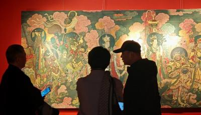 跨越六百年的藝術(shù)對話 明代宮廷壁畫展登陸魯作家俱博物館