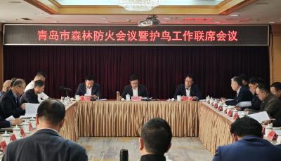 青岛市森林防火会议暨护鸟工作联席会议召开