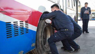 護航冬運  城陽巴士舉行裝拆防滑鏈條比賽