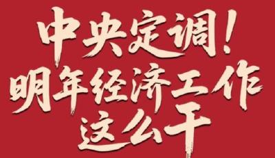 中央定調！明年經濟工作這么干